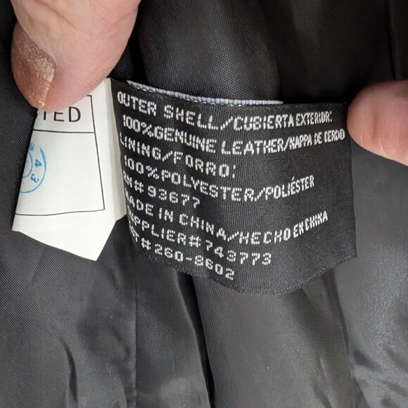 Worthington Black Leather women's jacket. - Picture 5 of 7